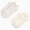 PUMA Women's Sneaker Socks 2 pack, coral combo, small