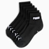 PUMA Unisex Quarter Socks 3 pack, black, small