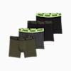 Męskie bokserki (4 pary), Green / Yellow / Black, small