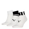 PUMA Unisex Quarter Socks 3 Pack, white combo, small-THA