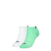 PUMA Women's Sneaker Socks 2 Pack, green / white, small-THA
