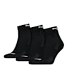 PUMA Unisex Quarter Socks 3 Pack, black, small-VNM
