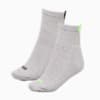 PUMA Women's Heart Short Crew Socks 2-pack, grey combo, small-AUS