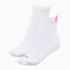 PUMA Women's Heart Short Crew Socks 2-pack, white / pink, small-AUS