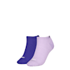 PUMA Women's Sneaker Socks 2 pack, purple combo, small