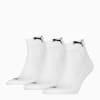 Quarter Socks Unisex 3 Pack, white, small-AUS