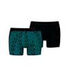 PUMA Terrace Bedruckte Boxershorts 2er-Pack Herren, Sea Green, small