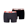 PUMA Boxershorts 2er-Pack Herren, Black / Red, small