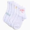 Logo Short Crew Socks Unisex (3-pack), white combo, small