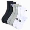 Logo Short Crew Socks Unisex (3-pack), grey/white/black, small