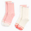 Classic Rib Socks Women (2-pack), white / pink, small