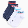 Quarter Socks Youth (2-pack), white / navy, small