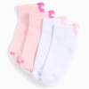Chaussettes trois-quarts matelassées à logo cœur Enfant et Adolescent (lot de 2), pink / white, small