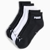 Quarter Socks Unisex (6-pack), Black / White, small