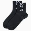 Short Sports Crew Socks Unisex (1-pack), Black / Glow In The Dark, small