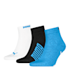 Quarter Socks Unisex (3-Pack), blue / black, small-VNM