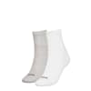 PUMA Heart Short Socks 2 Pack, White / Grey Melange, small-PHL