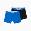 Embossed Logo Boxershorts Herren (2er-Pack), blue / black, small