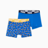 Printed Boxers Youth (2-pack), green blue combo, small