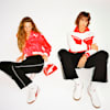 유니 디어캣니트 트랙 팬츠<br />U DEAR-CAT KNT TP OH, Puma Black, small-KOR