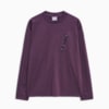 남성 쉴드 긴팔 티셔츠<br>M SD PES KN LS TEE, Midnight Plum, small-KOR