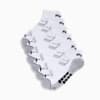 Calcetines hasta un cuarto de longitud de media felpa para hombre (6 pares), WHITE / BLACK, small
