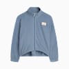 Embossed Big Kids' Microfleece Jacket, COOL BLUE, small