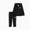 Matching Sets Toddlers' Zip-Up Fleece Sweatshirt and Joggers, PUMA BLACK, small
