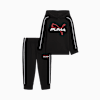 Conjuntos a juego de sudadera y pants de tejido polar y algodón para infantes, PUMA BLACK, small