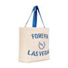 City Bound Canvas Tote Bag, CREAM/BLUE, small