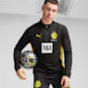 Borussia Dortmund Quarter-Zip Training Top Men, PUMA Black-Faster Yellow, small
