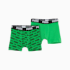 Młodzieżowe bokserki Everyday z logo (2 pary), green / black, small