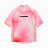 유니 풋볼 니트 카라 반팔티셔츠 <br>U FTBL Knit Collar SST, Peach Smoothie, small-KOR