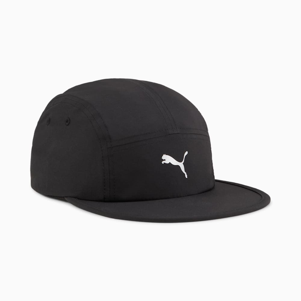 Essentials Running 5 Panel Cap, PUMA Black, large-NZL