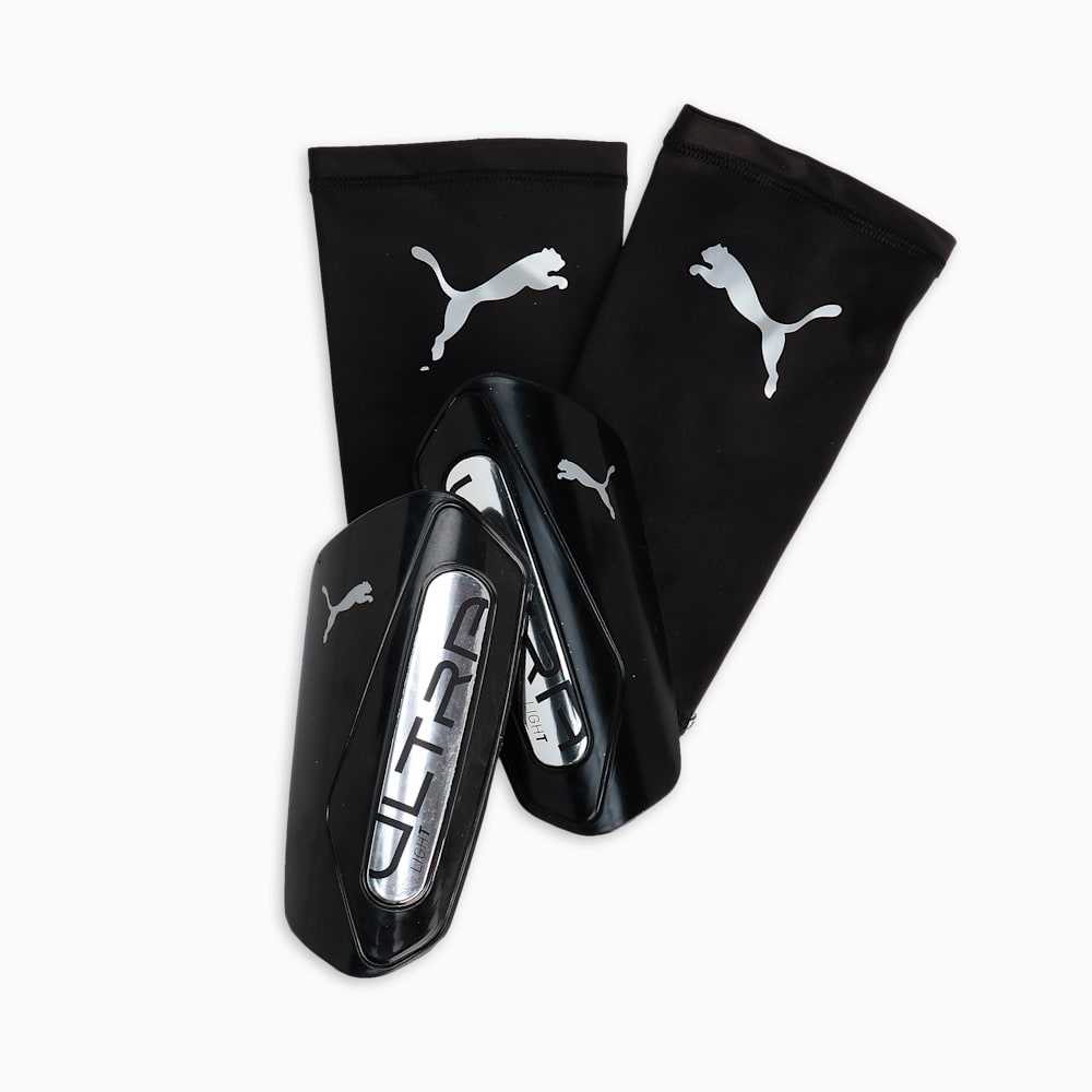 ULTRA Light Soccer Sleeve Shinguards, PUMA Black-PUMA Silver, large