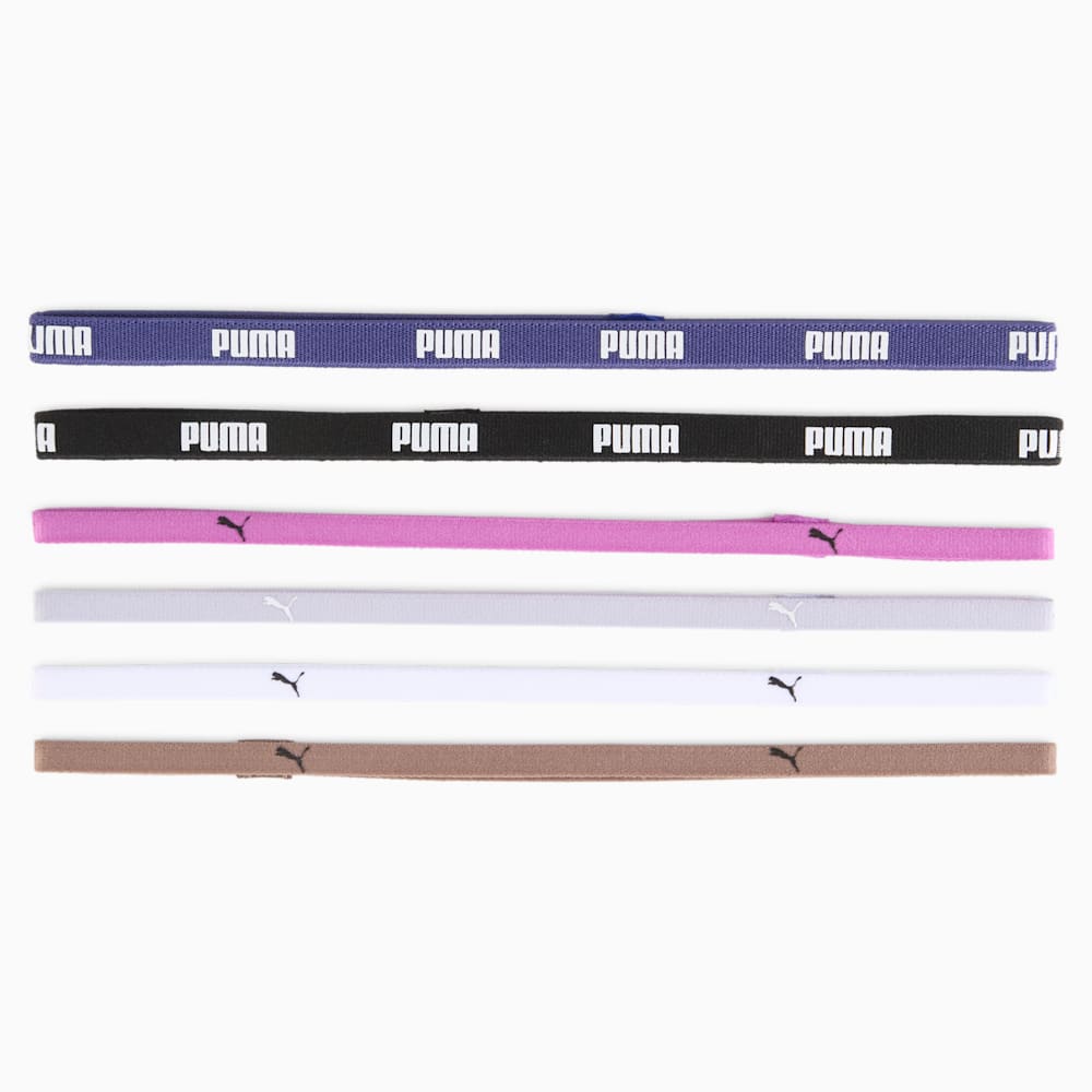 Training Women's Sportbands 6 Pack, PUMA Black-Blue Crystal-Wild Berry-Cool Weather-Dark Clove, large-NZL