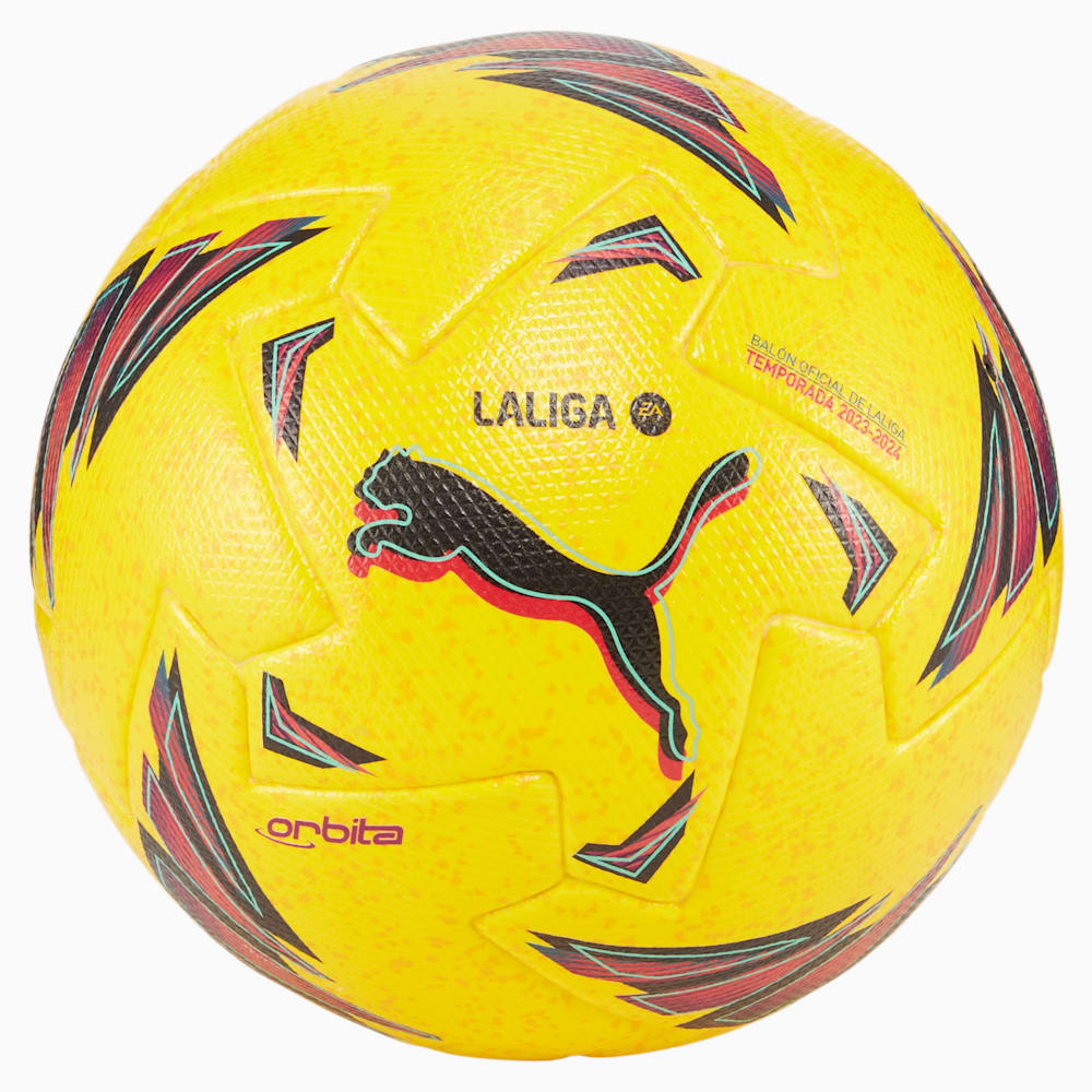 Orbita LaLiga 1 Soccer Ball, Dandelion-multi colour, large