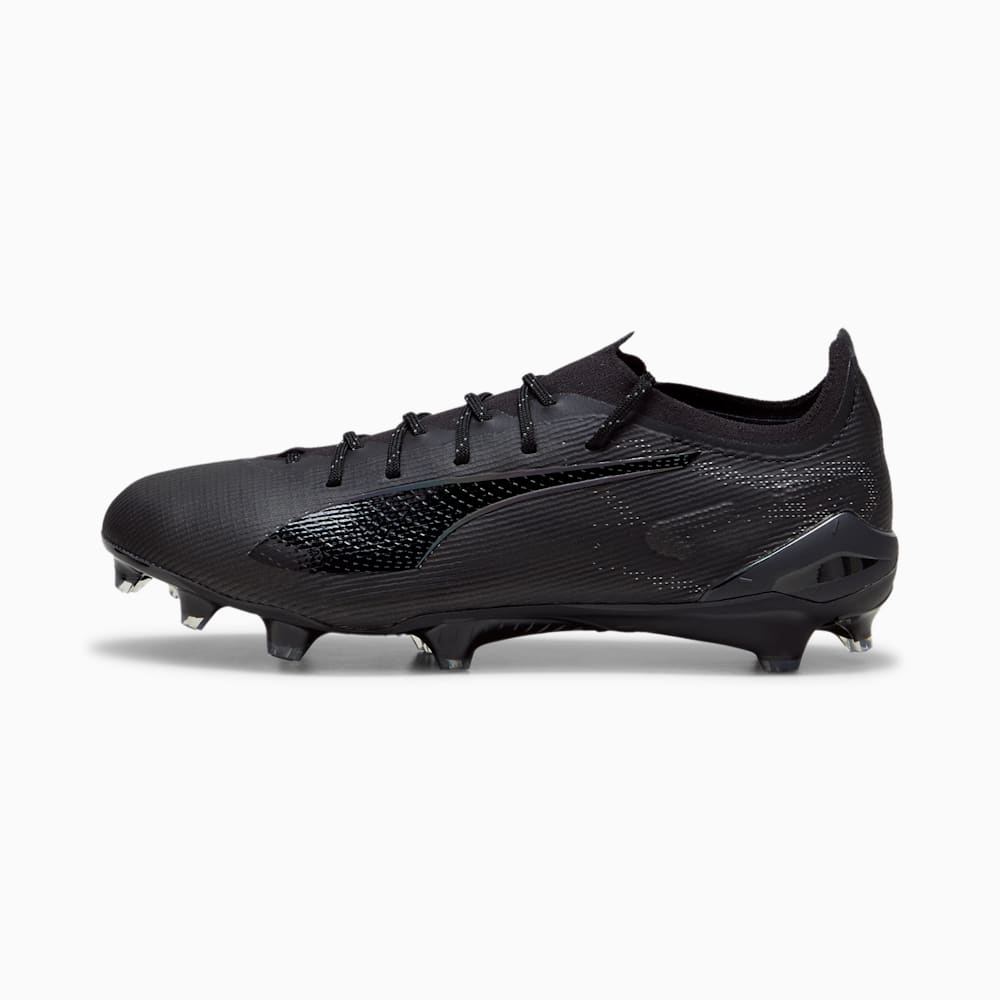 ULTRA 5 ULTIMATE Firm Ground Men's Soccer Cleats, PUMA Black-PUMA Silver-Shadow Gray, large