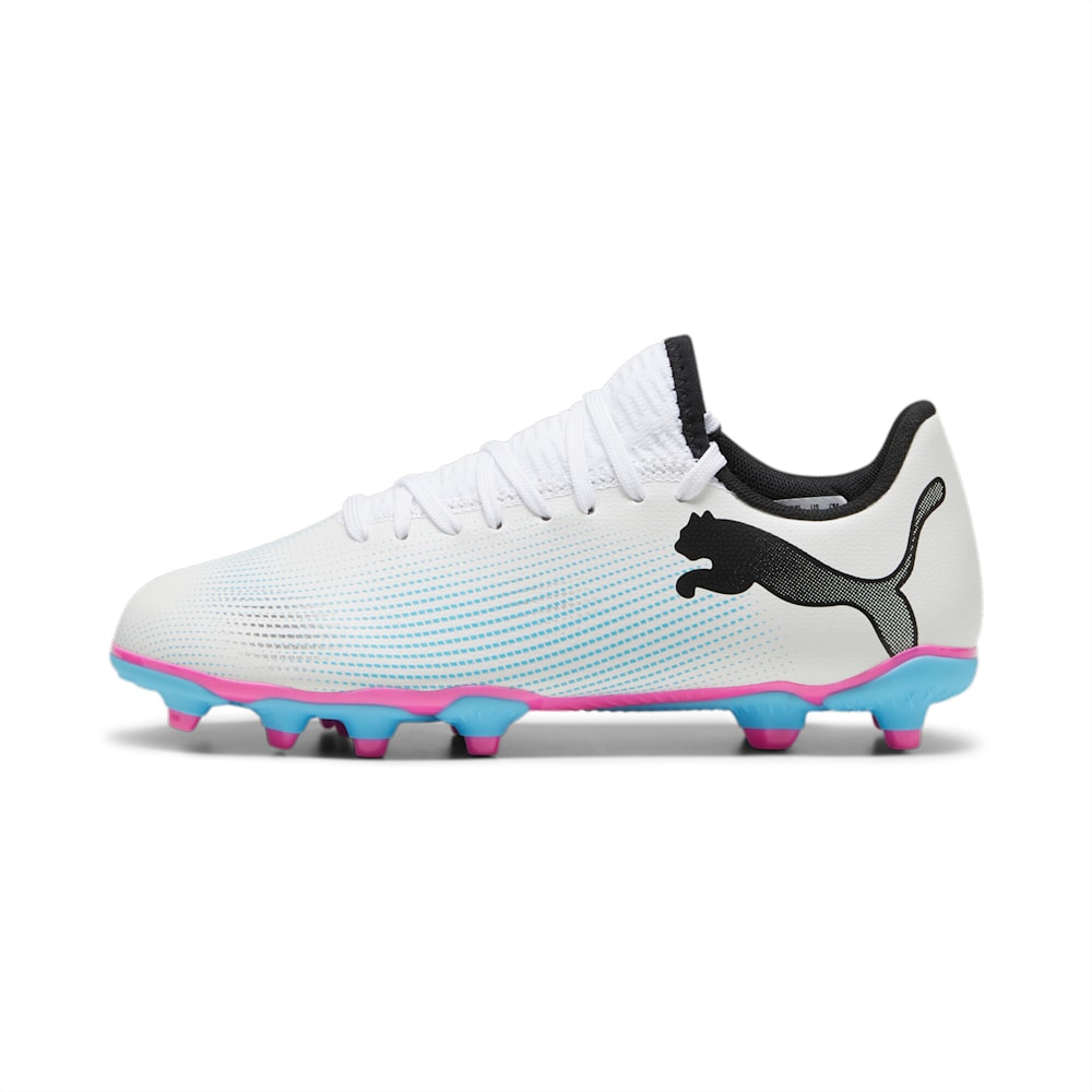 FUTURE 7 PLAY FG AG Youth Football Boots PUMA White PUMA Black Poison Pink PUMA Shop All Puma PUMA
