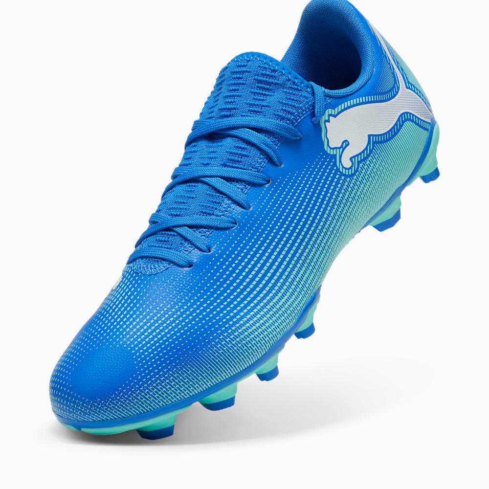 FUTURE 7 PLAY FG AG Unisex Football Boots Hyperlink Blue Mint PUMA White PUMA Shoes PUMA