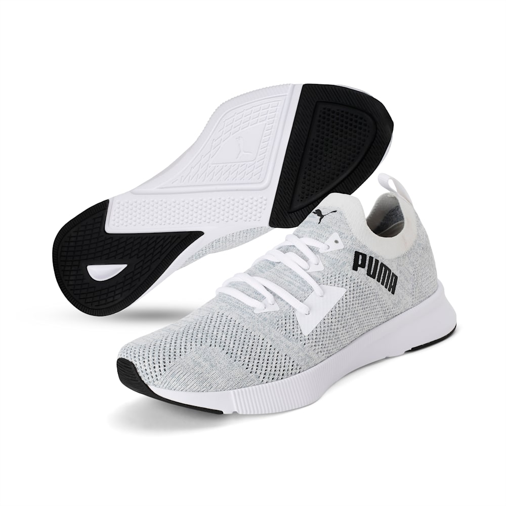 Flyer Runner Engineered Knit Men s Running Shoes Puma White Quarry Puma Black PUMA Shop All Puma PUMA