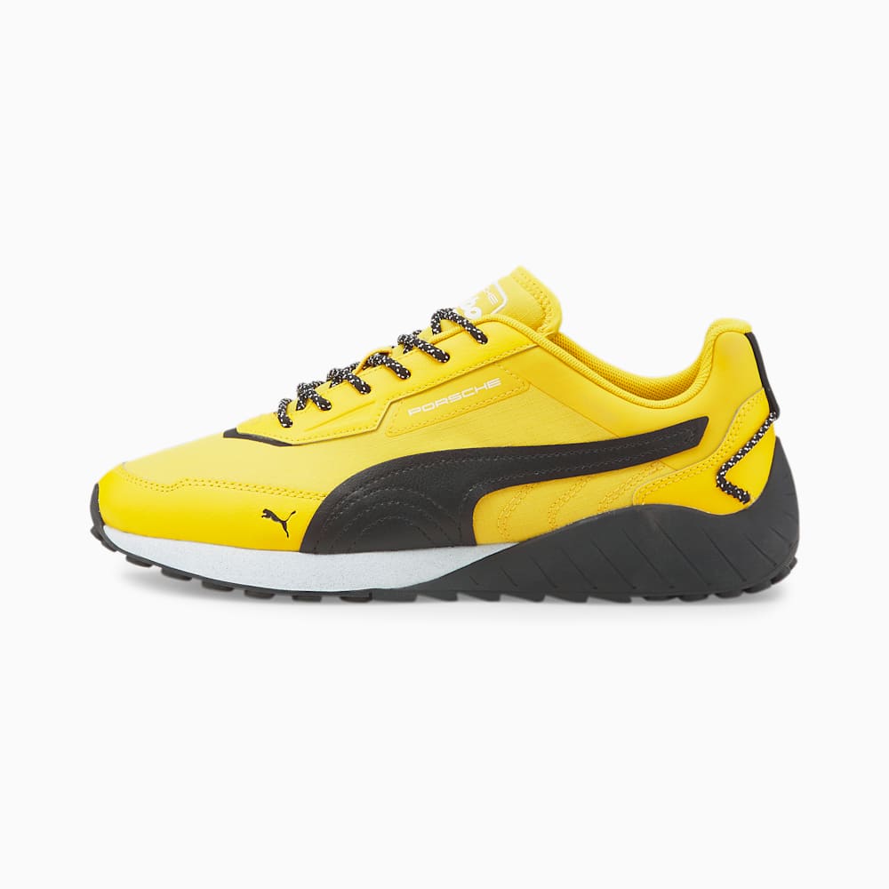 Puma yellow and black shoes top
