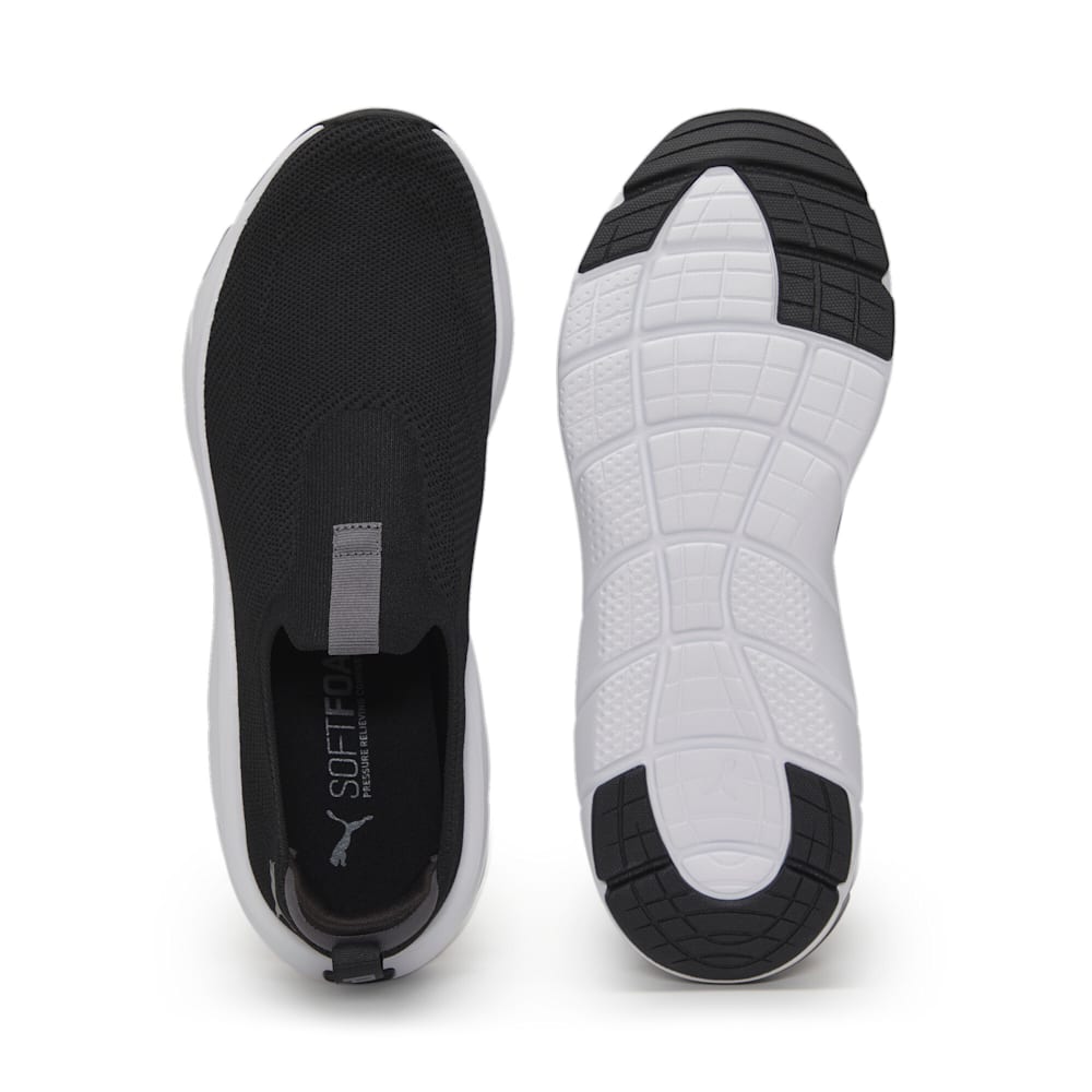 SOFTRIDE Flex Knit Slip On Running Shoes PUMA Black PUMA White PUMA Shop All Puma PUMA