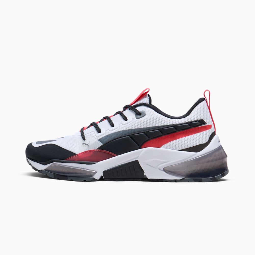 LQDCELL Optic Evo Men's Sneakers, PUMA White-PUMA Black-Active Red, large