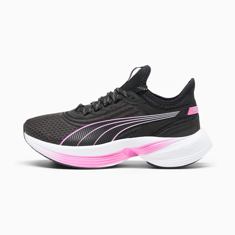 Conduct Pro Women's Running Shoe, PUMA Black-Poison Pink-PUMA Silver, large-NZL