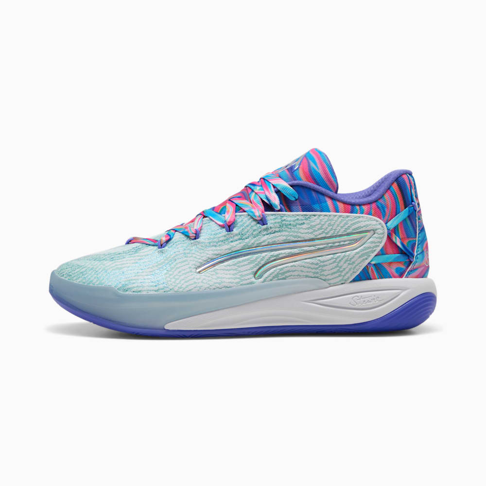 シューズ(男性用) PUMA STEWIE 4 PRISM PUMA STEWIE 4 PRISM PUMA WHITE-LIGHT AQUA（プーマ スティー