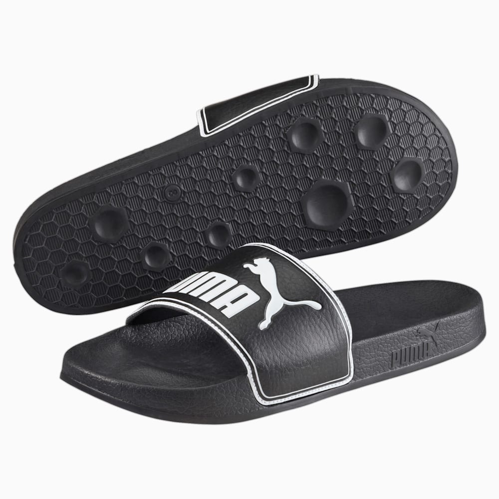 Puma black slide flip flop cheap