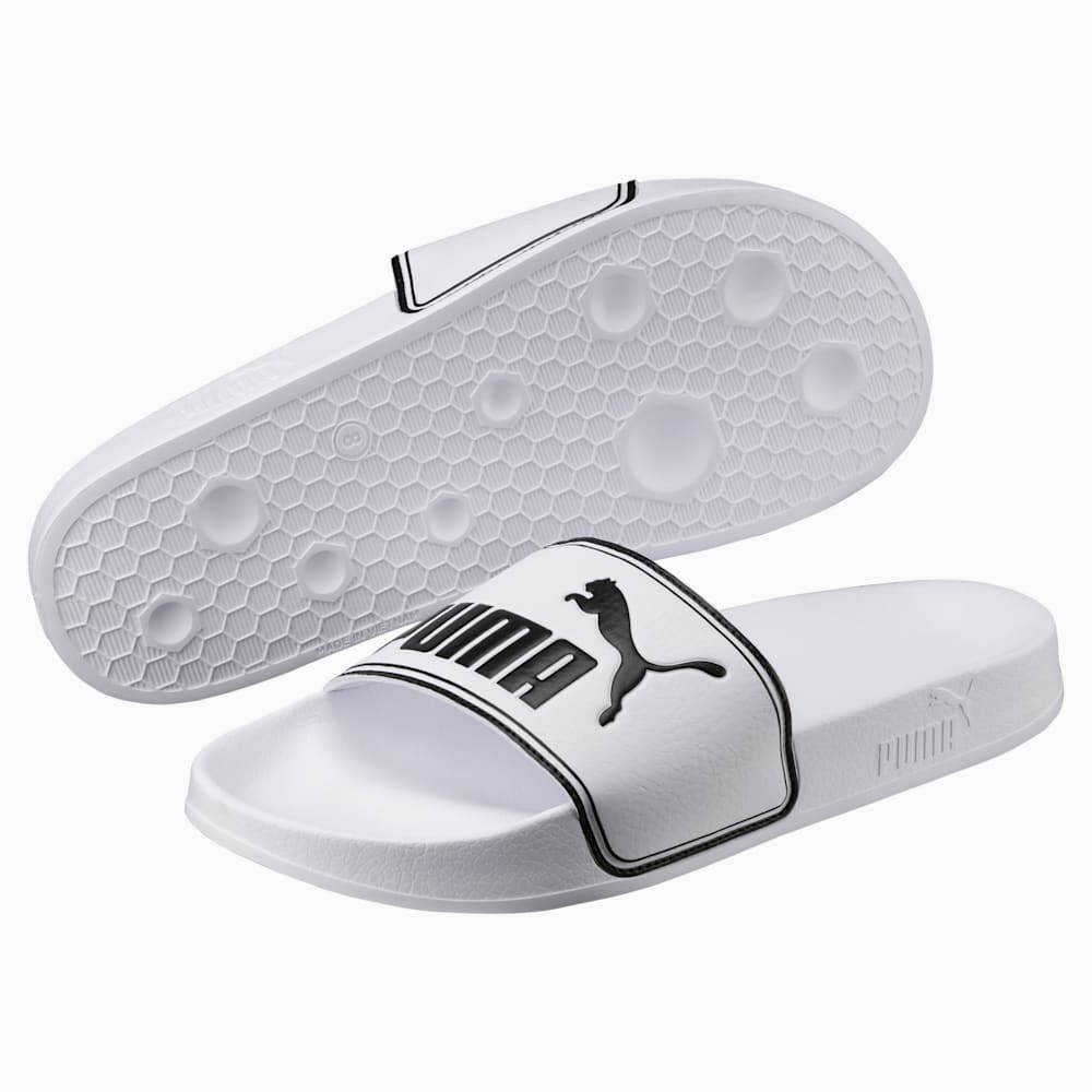 White and clear puma slides store