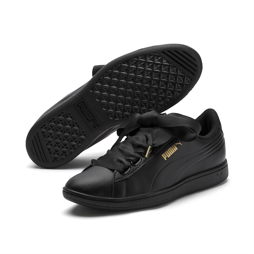 Puma platform ribbon sneakers cheap