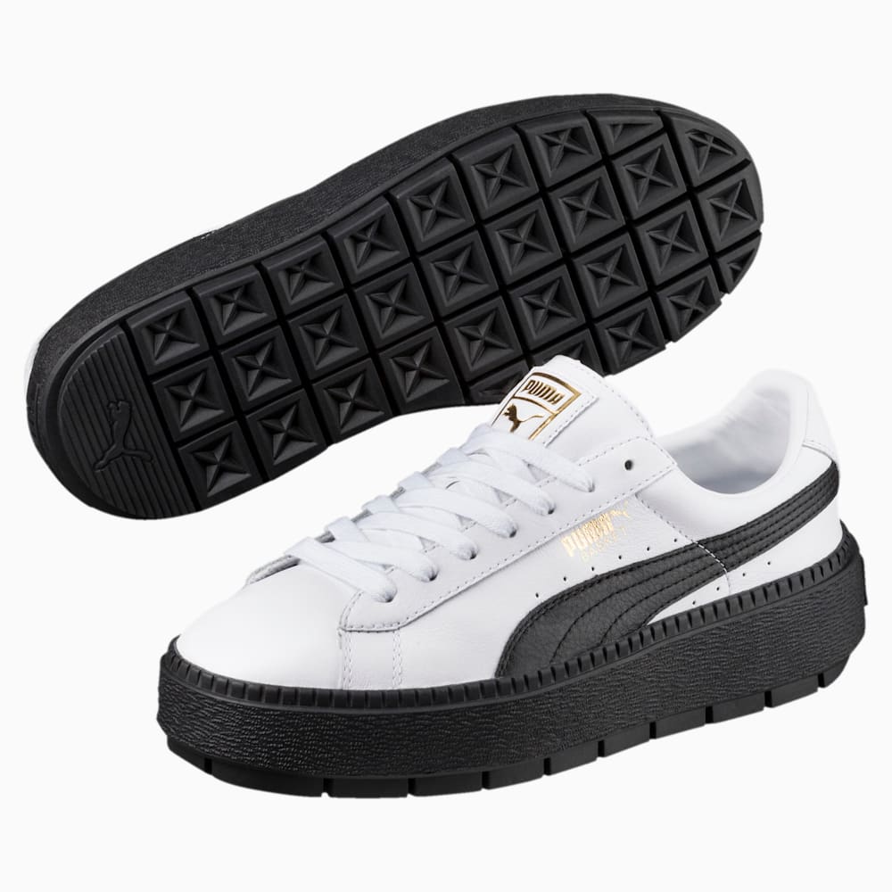 Platform trace leather outlet